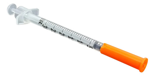 Seringa de Insulina 0,3ml 6x0,25mm Com Agulha Fixa 31g Caixa 100 Unidades
