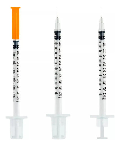 Seringa De Insulina 0,5ml C Agulha Fixa 0,25mmx6mm Blister