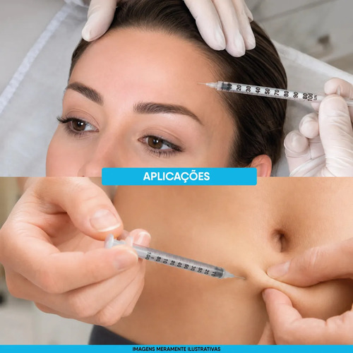 Seringa Insulina 1 ml Agulha Fixa Ultrafina 0,30mmx8mm Venper 100 Unidades