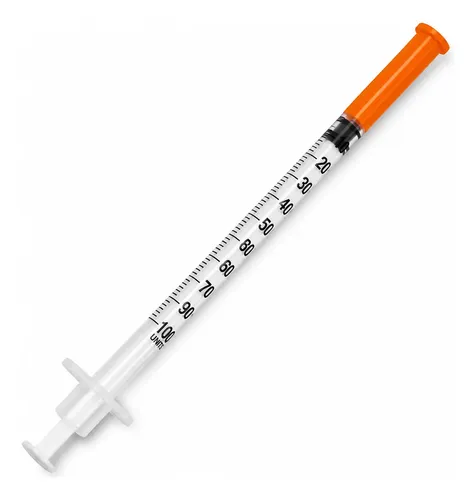 Seringa Insulina 100ui Agulha 6mmx25mm Fixa 1,0ml 25 Unid