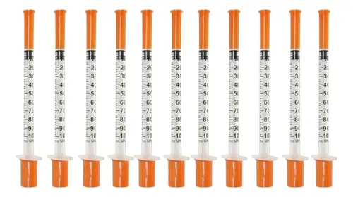 Seringa insulina 1ml agulha fixa 8x030 10 unidades
