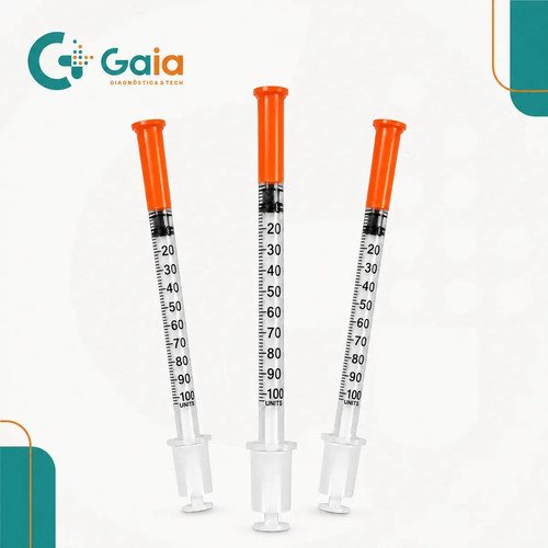 Seringa Insulina 1ml com Agulha Fixa 6 x 0,25 mm (31G) | Caixa com 100 Unidades | SR