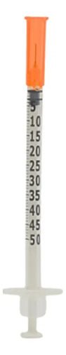Seringa Insulina 50ui Agulha 6mmx25mm Fixa 0,5ml 25 Unidades 0.5 Ml