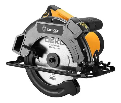 Serra circular deko 1600w 220v 185mm laser cortes precisos m