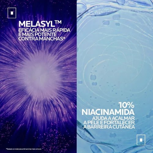 Sérum Antimanchas com Melasyl e Niacinamida para Todos os Tipos de Pele que Corrige Manchas Persistentes, Unifica o Tom e Ilumina, sem Perfume, Mela B3 La Roche‑Posay 15ml