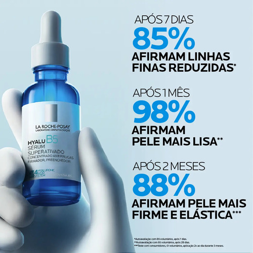 Sérum Antirrugas Preenchedor Superativado, Reduz Linhas Finas e Melhora a Elasticidade, com Ácido Hialurônico e Vitamina B5, Hyalu B5 La Roche Posay, 30ml