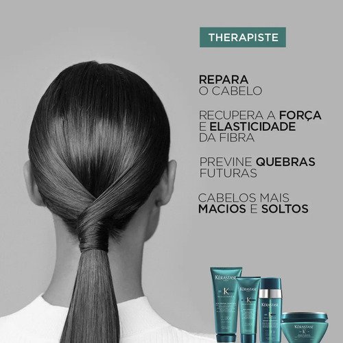 Sérum Capilar Reparador para Cabelos Danificados e Pontas Duplas com Proteção Térmica até 230°C e Sève de Résurrection Kérastase Résistance Thérapiste 30ml