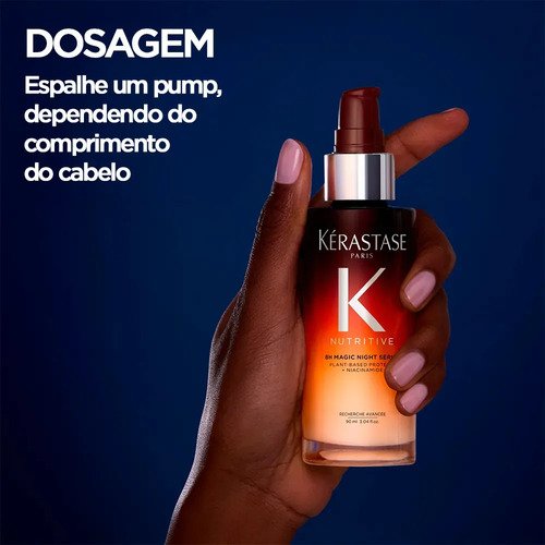Sérum de Noite Mágica Nutritivo Kérastase Nutritive 8H - Sérum de Nutrição para Cabelo Seco | 90ml |