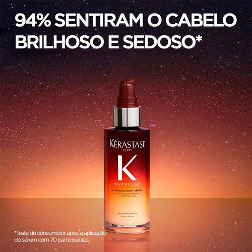 Sérum de Noite Mágica Nutritivo Kérastase Nutritive 8H - Sérum de Nutrição para Cabelo Seco | 90ml |