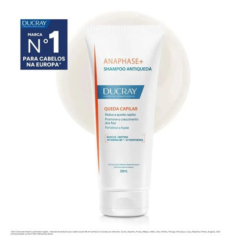Shampoo Anticaída e Afinamento DUCRAY Anaphase para Queda Crónica 200ml