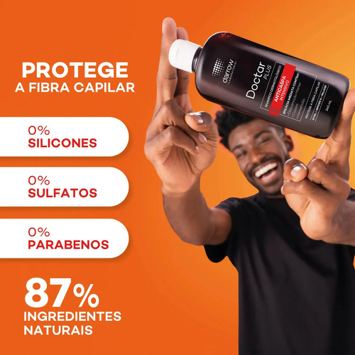 Shampoo anticaspa dermatológico Darrow Doctar Plus 240ml sem sulfatos
