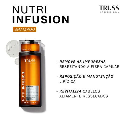 Shampoo + Condicionador + Másc + Óleo Nutri Infusion - Truss