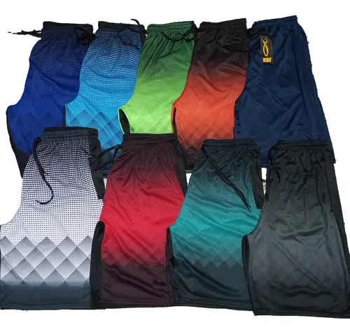 Short bermuda kit 5 pecas academia praia corrida