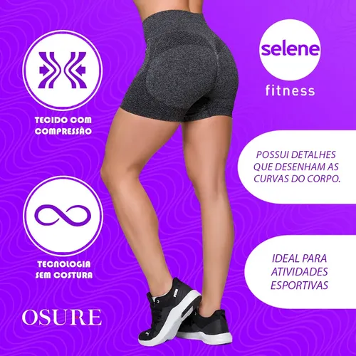 Short Empina Levanta Bumbum Bermuda Grossa Fitness Academia
