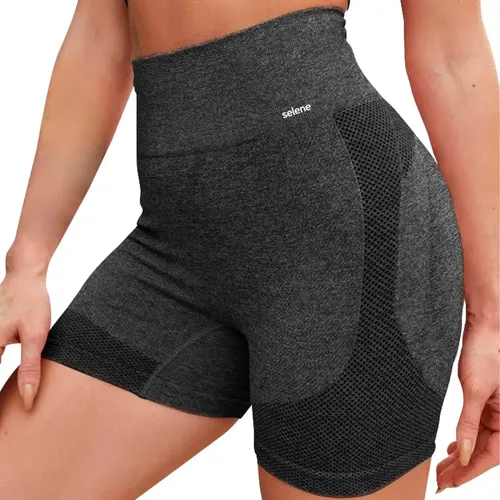 Short selene levanta bumbum sem costura sem transparencia
