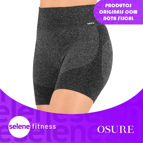 Short Selene Levanta Bumbum Sem Costura Sem Transparência