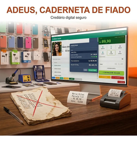Sistema Completo Assistência Técnica Com Os, Vendas, Estoque