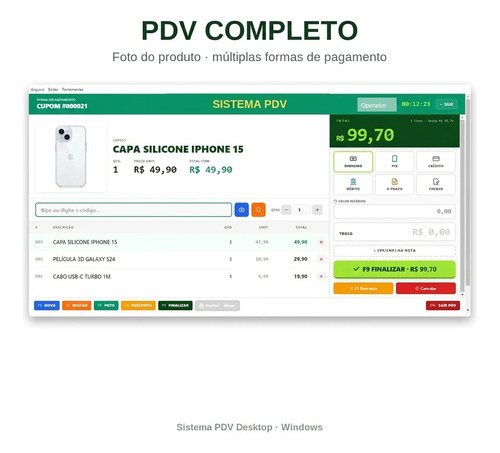 Sistema Completo Assistência Técnica Com Os, Vendas, Estoque