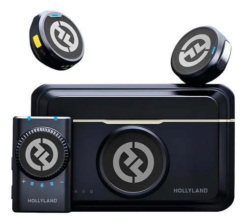 Sistema microfone lapela lark m2 camera hollyland