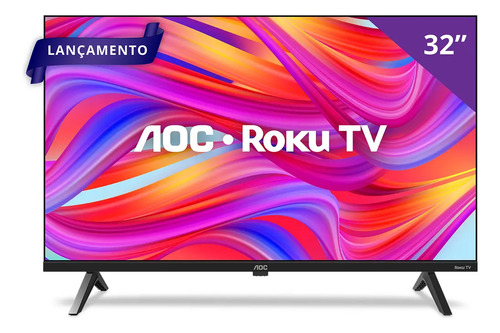 Smart tv 32 hd aoc tv 32s504578g hdmi 1 usb wifi roku