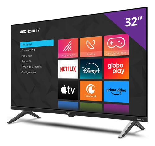 Smart Tv 32 Hd Aoc Tv 32s5045/78g Hdmi 1 Usb Wifi Roku