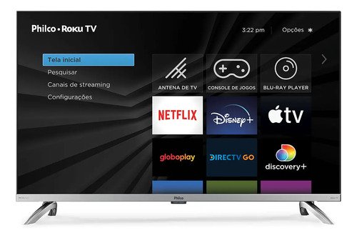 Smart tv 32 philco roku tv led dolby audio