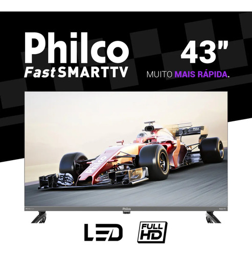 Smart Tv 43 Philco P43vik Roku Led Dolby Audio Wi-fi Hdmi Hdr Full Hd 110/220v