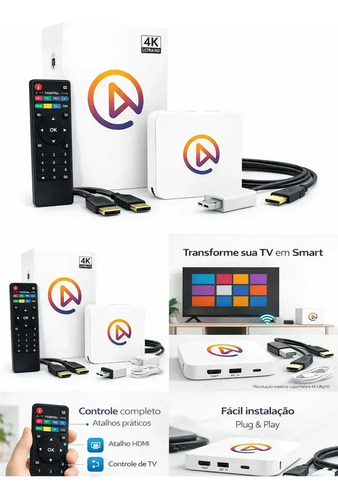 Smart Tv 4k V10 Android Controle Padrão Wi-fi Original 2027