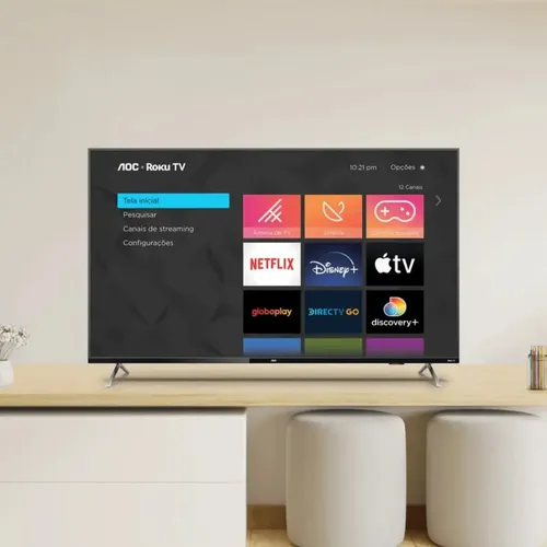 Smart Tv 50 Aoc 4k Dled 50u7045/78g Roku Tv Quad