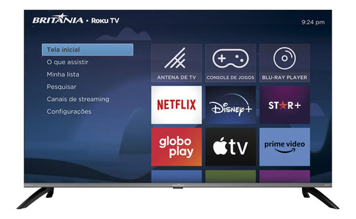 Smart Tv 50 Led 4k Britania B50cra Uhd Roku Dolby Audio Wi-fi Hdmi Hdr10 110/220v