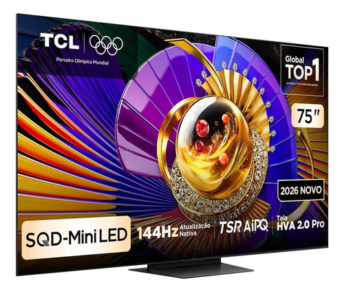 Smart tv 75 4k 75c7l sqd mini led google tv 144 hz tcl