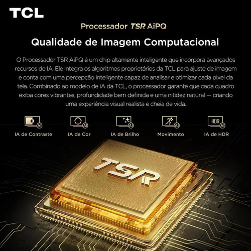 Smart Tv 75 4k 75c7l Sqd-mini Led Google Tv 144 Hz Tcl