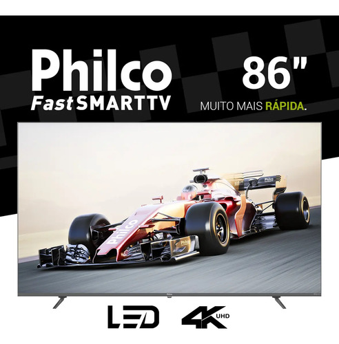 Smart Tv 86 Qled Philco P86kaa Uhd 4k Android Tv Dolby Audio Hdr 110/220v