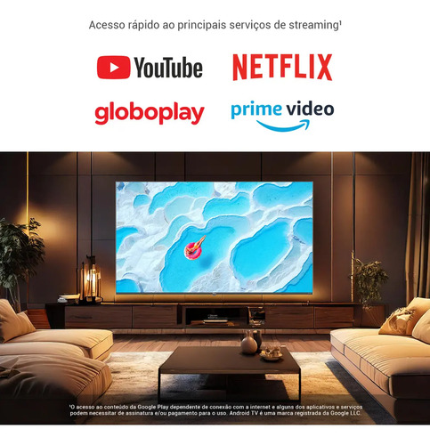 Smart Tv 86 Qled Philco P86kaa Uhd 4k Android Tv Dolby Audio Hdr 110/220v