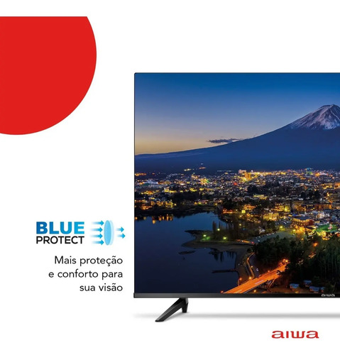 Smart TV AIWA 32” Android HD Borda Ultrafina HDR10 Dolby Áudio AWS-TV-32-BL-02-A
