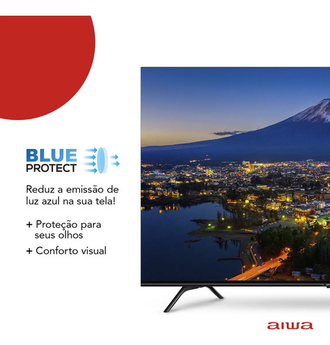 Smart TV AIWA 55” Android 4K Borda Ultrafina Dolby Vision&Atmos AWS-TV-55-BL-01-A