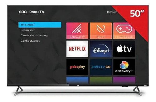 Smart tv aoc 50u6125 50 4k led 1