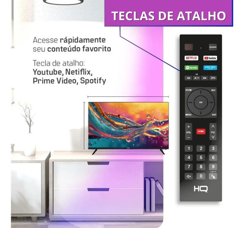 Smart Tv Hq 24 Led 3 Hdmi 2 Usb Wi-fi Android Hqs24nkhm