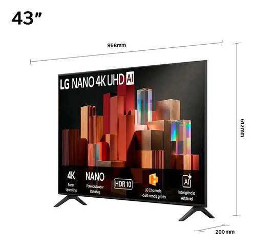 Smart Tv Lg 43'' 4k Ultra Hd Nano Ai Magic Webos 26 43un85