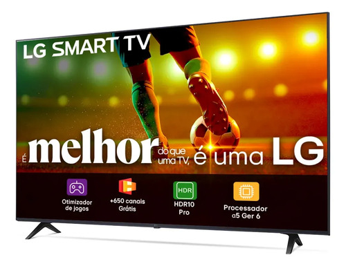 Smart TV LG 43"Full HD, Processador A5 Ger6, AI, Alexa e webOS 23 - 43LR6700PSA