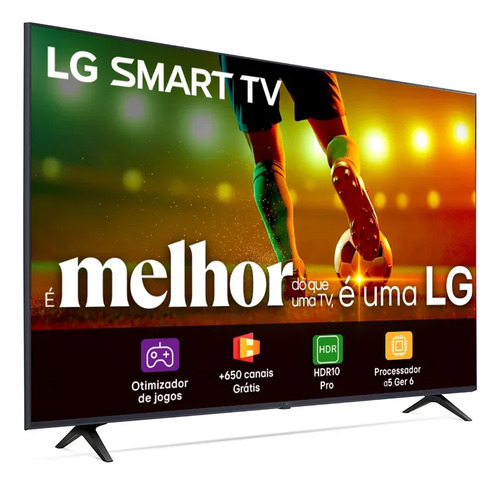 Smart TV LG 43"Full HD, Processador A5 Ger6, AI, Alexa e webOS 23 - 43LR6700PSA