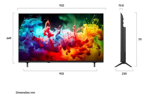 Smart TV LG 50'' QNED Mini LED 4K Processador A7 AI GEN9 50QNED70BSA 2026