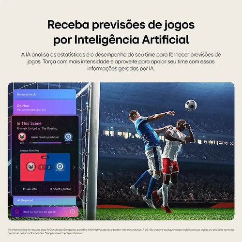 Smart TV LG 50'' QNED Mini LED 4K Processador A7 AI GEN9 50QNED70BSA 2026