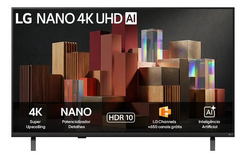 Smart tv lg 55 4k ultra hd nano ai webos 26 55un85c hdr10 bl