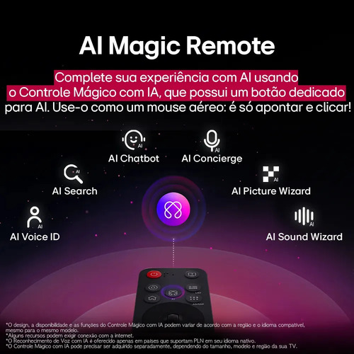 Smart TV LG OLED evo AI C5 4K 48 polegadas 2025 Processador α9 AI Ger 8 webOS 25 Intensificador de Brilho