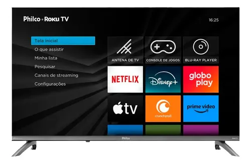 Smart Tv Philco 32'' Hd Led Roku Tv Bivolt Alexa P32crb