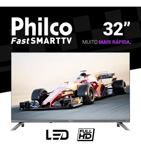 Smart Tv Philco 32'' Hd Led Roku Tv Bivolt Alexa P32crb