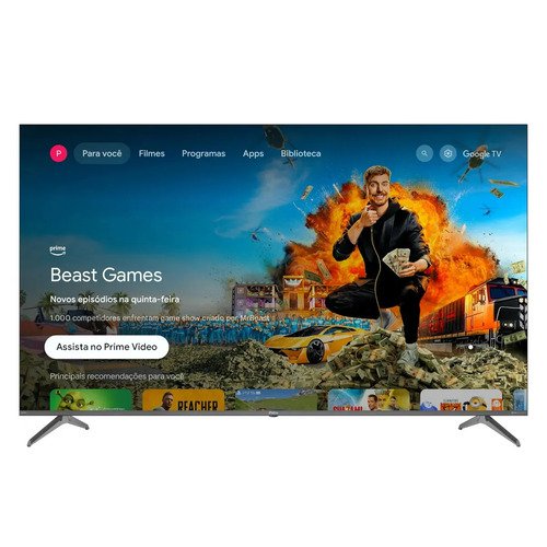 Smart TV Philco 75" P75CGA QLED 4K Google TV Dolby Vision WiFi Bluetooth HDR10