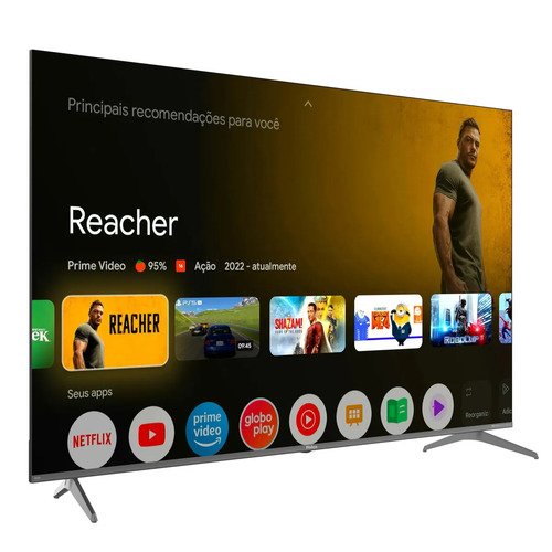 Smart TV Philco 75" P75CGA QLED 4K Google TV Dolby Vision WiFi Bluetooth HDR10