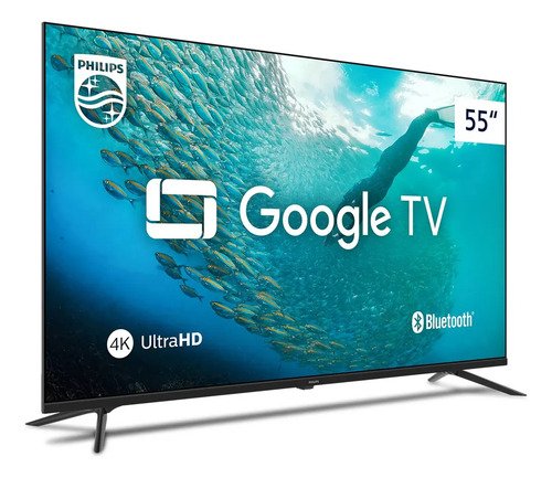Smart Tv Philips 55 4k 55pug7019 Google Tv Comando De Voz
